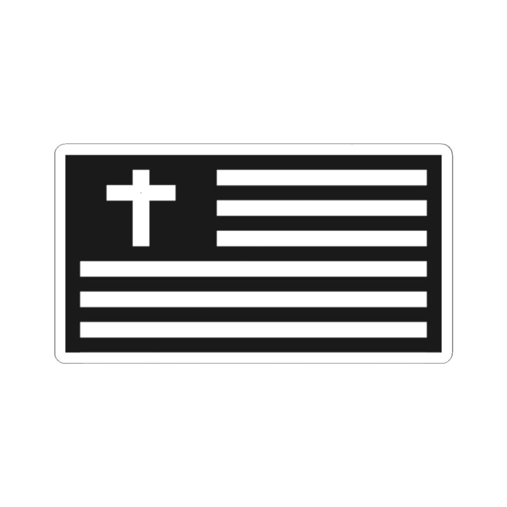 "REAL USA" Decal — Black/White